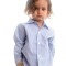 Camisa de Niño/a rayada celeste