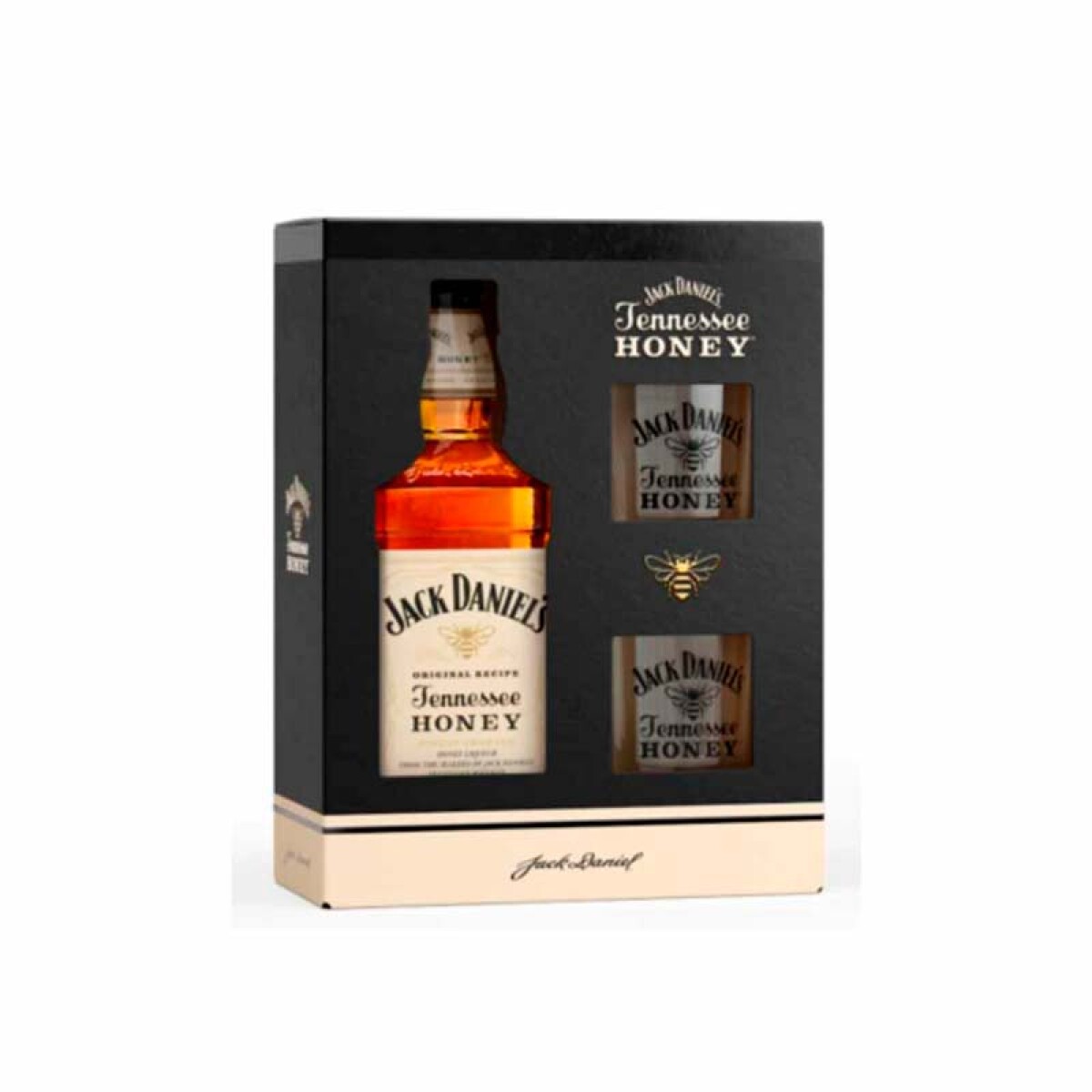 Whisky Americano Jack Daniels Honey + vasos - 750 ml 