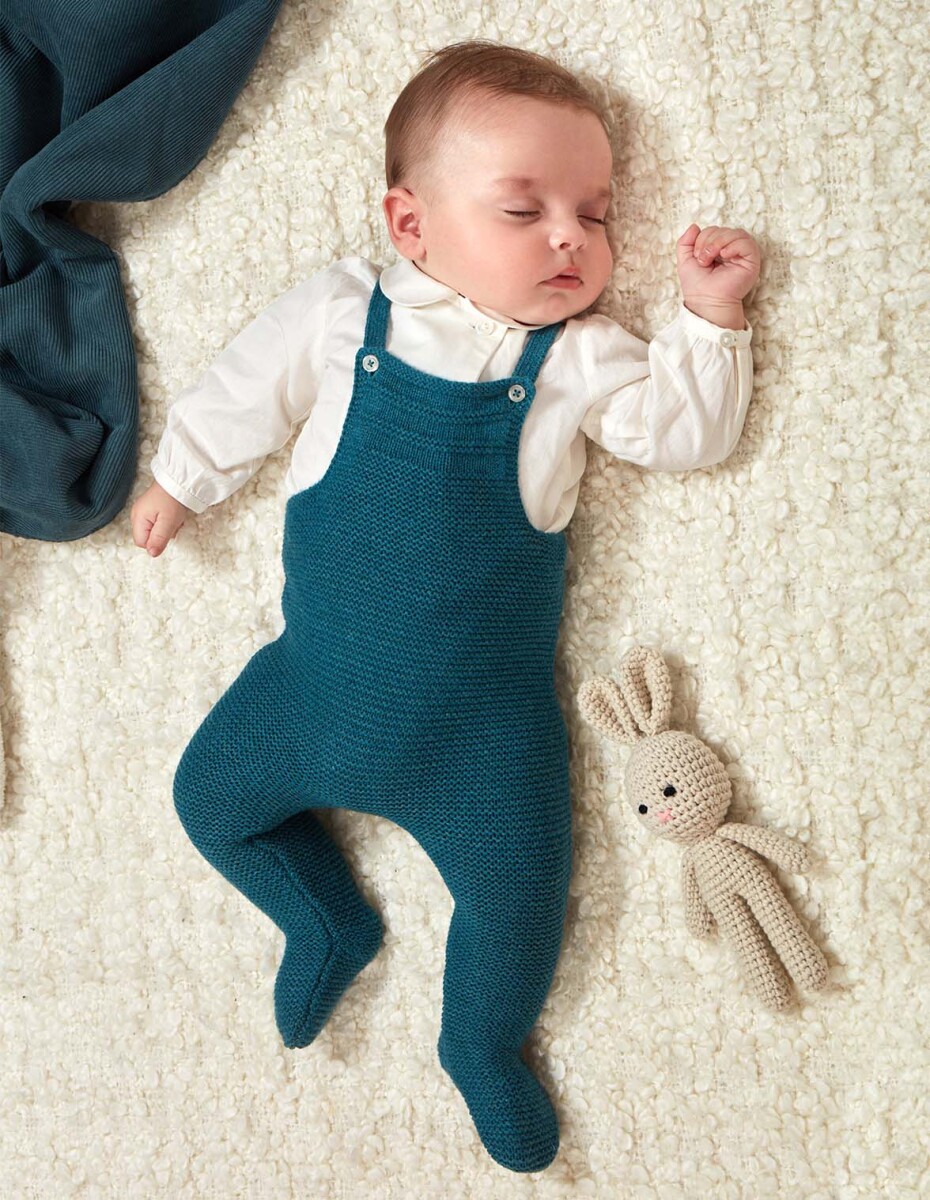 Pelele De Punto - Azul Pavo Melange 