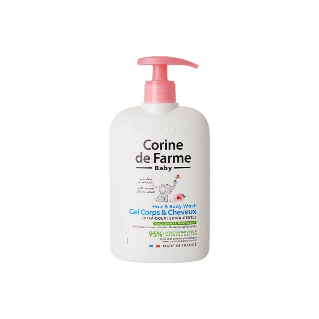 Gel de Ducha Cuerpo/Cabello CF Baby Hair & Body Wash Extra Gentle Corine de Farme - 500mL