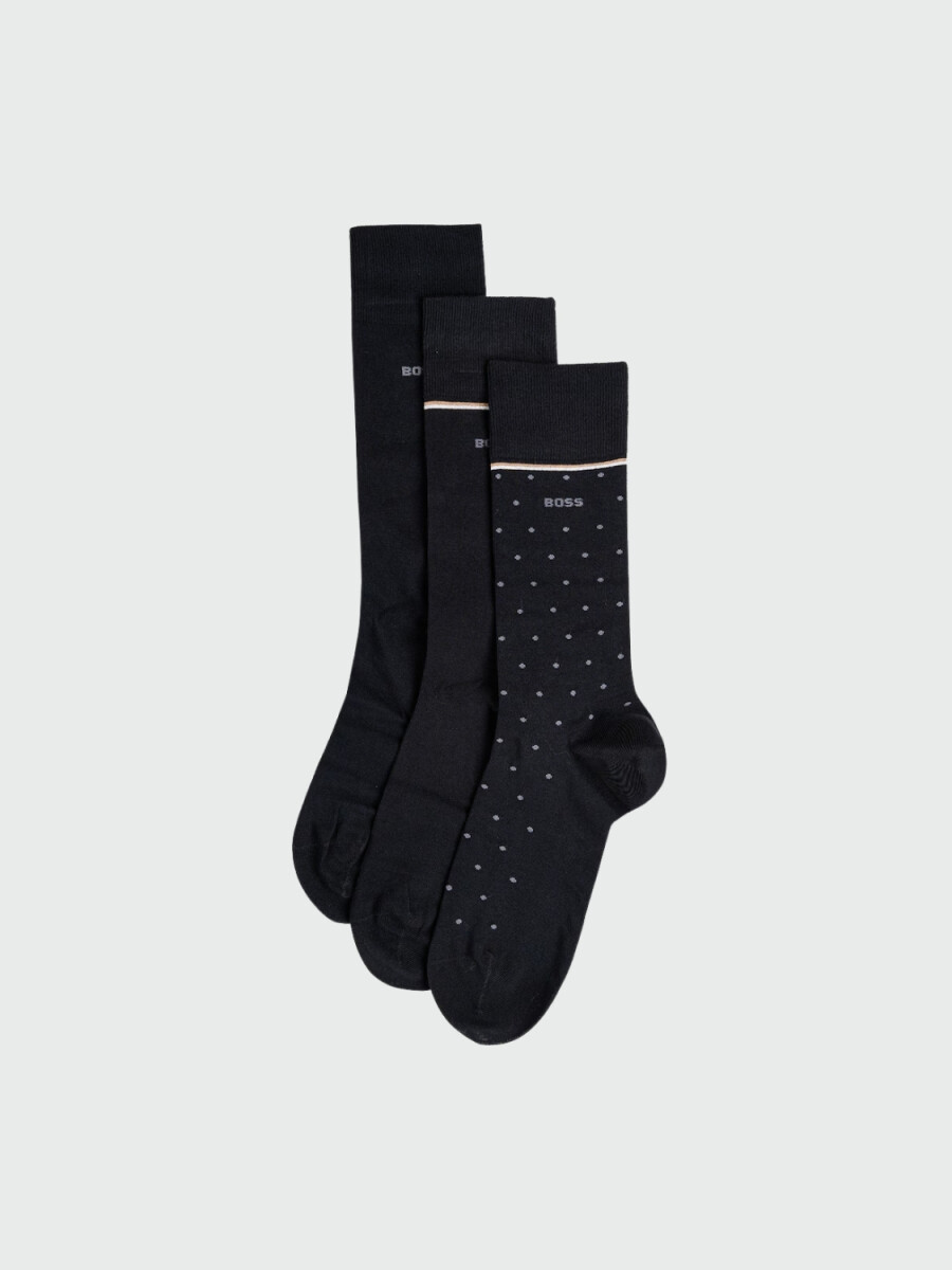 BOSS - Giftbox 3-pack medias 