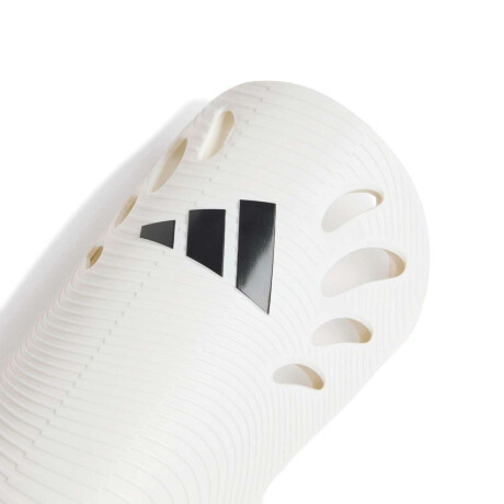 Espinilleras Adiflex Championes Fútbol Tapones Intercambiables Unisex Blanco