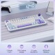 Teclado Gamer Redragon Ucal Pro RGB Cream Purple Green SP Teclado Gamer Redragon Ucal Pro RGB Cream Purple Green SP