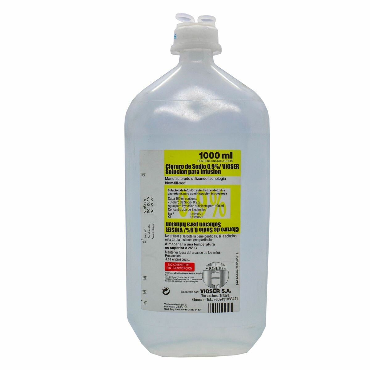SUERO FISIOL. 0, 9% VIOSER FR. X 1000 ML 