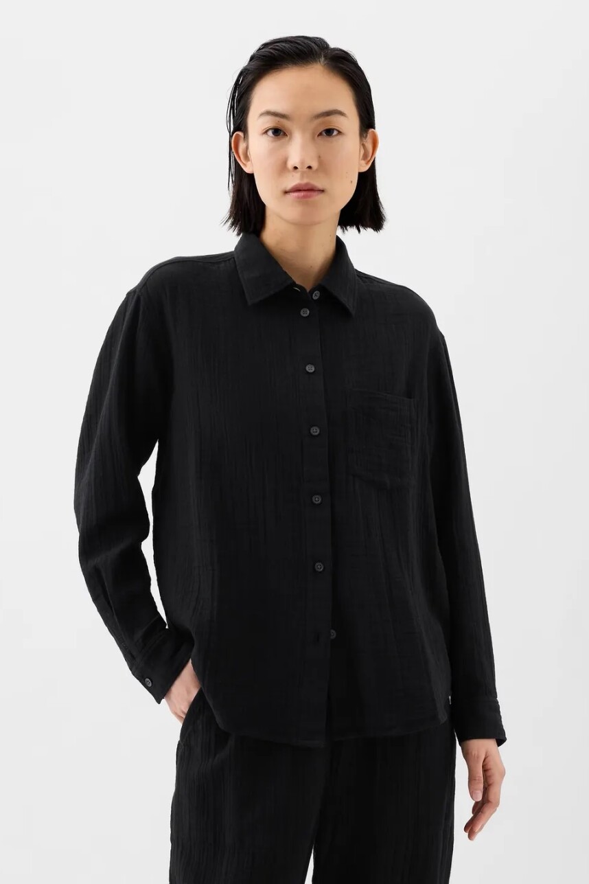 Camisa Muselina Mujer True Black