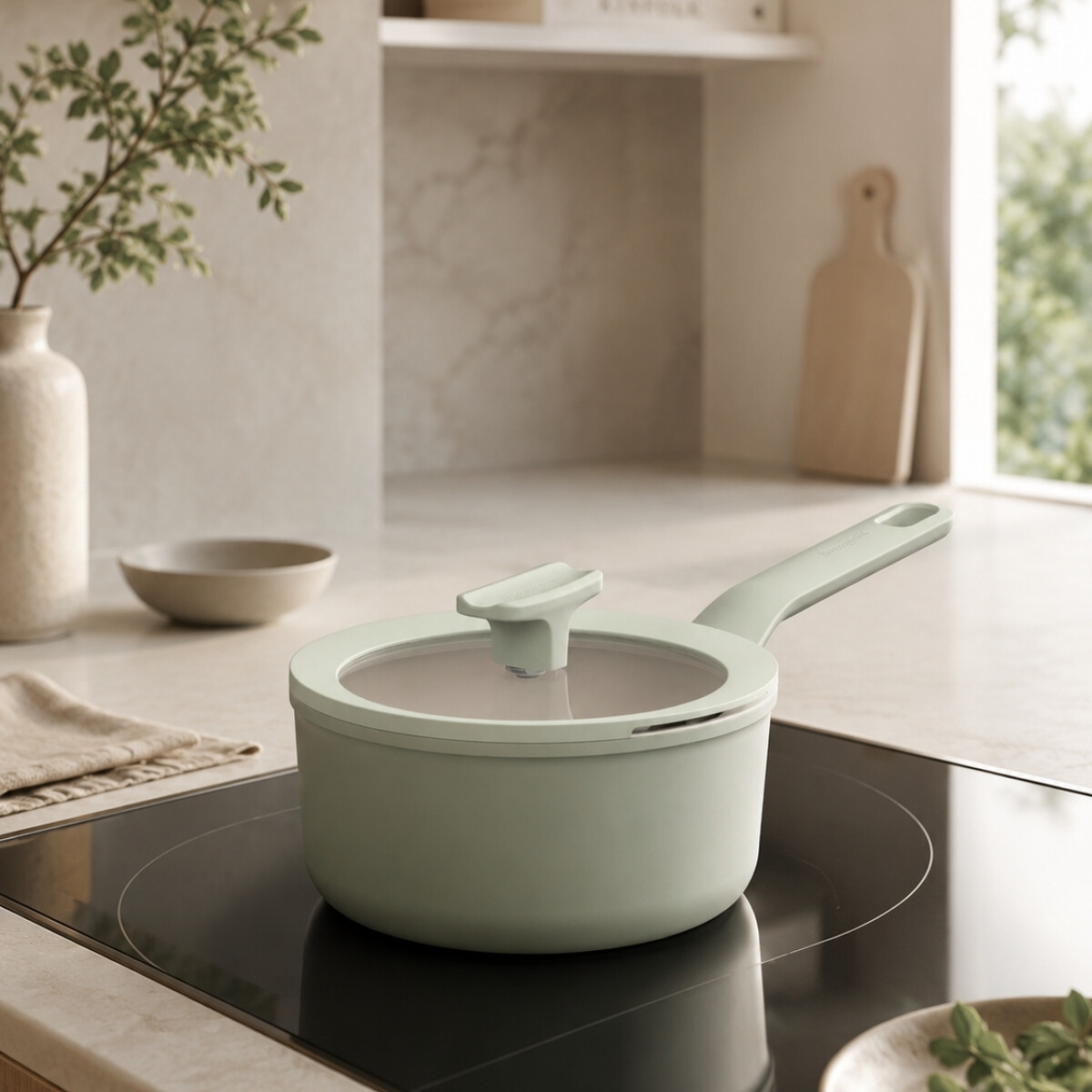 Cazo con tapa Balance Sage 18 cm 