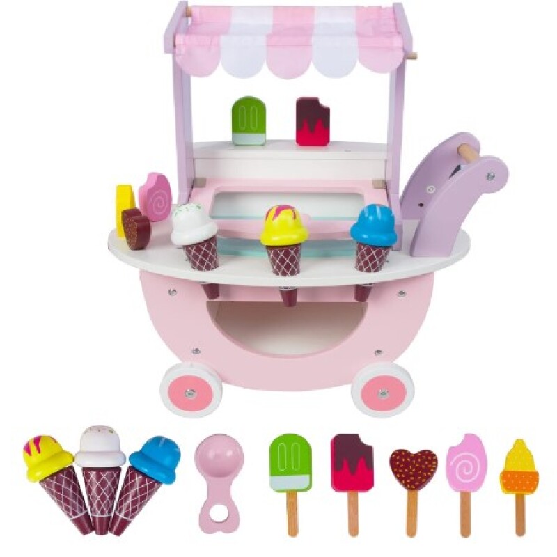 Carrito Helados en Madera Carrito Helados En Madera