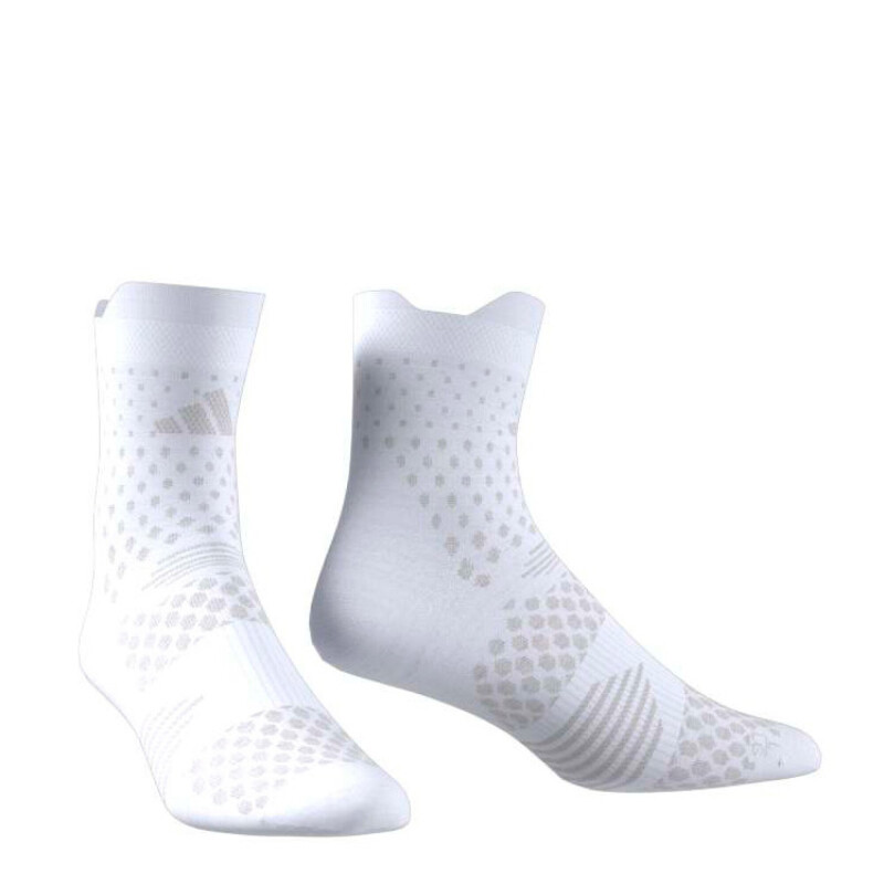 Medias de Hombre Adidas Run X 4D Blanco - Gris