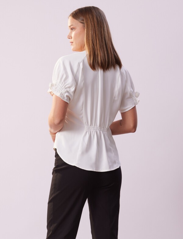 Blusa Frunce Espalda CRUDO