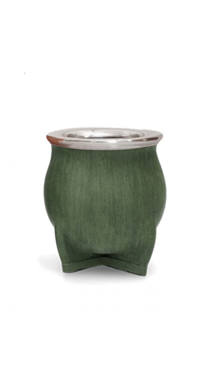 MATE DE CERÁMICA CHICO DELTA - TEXTURADO OLIVA 