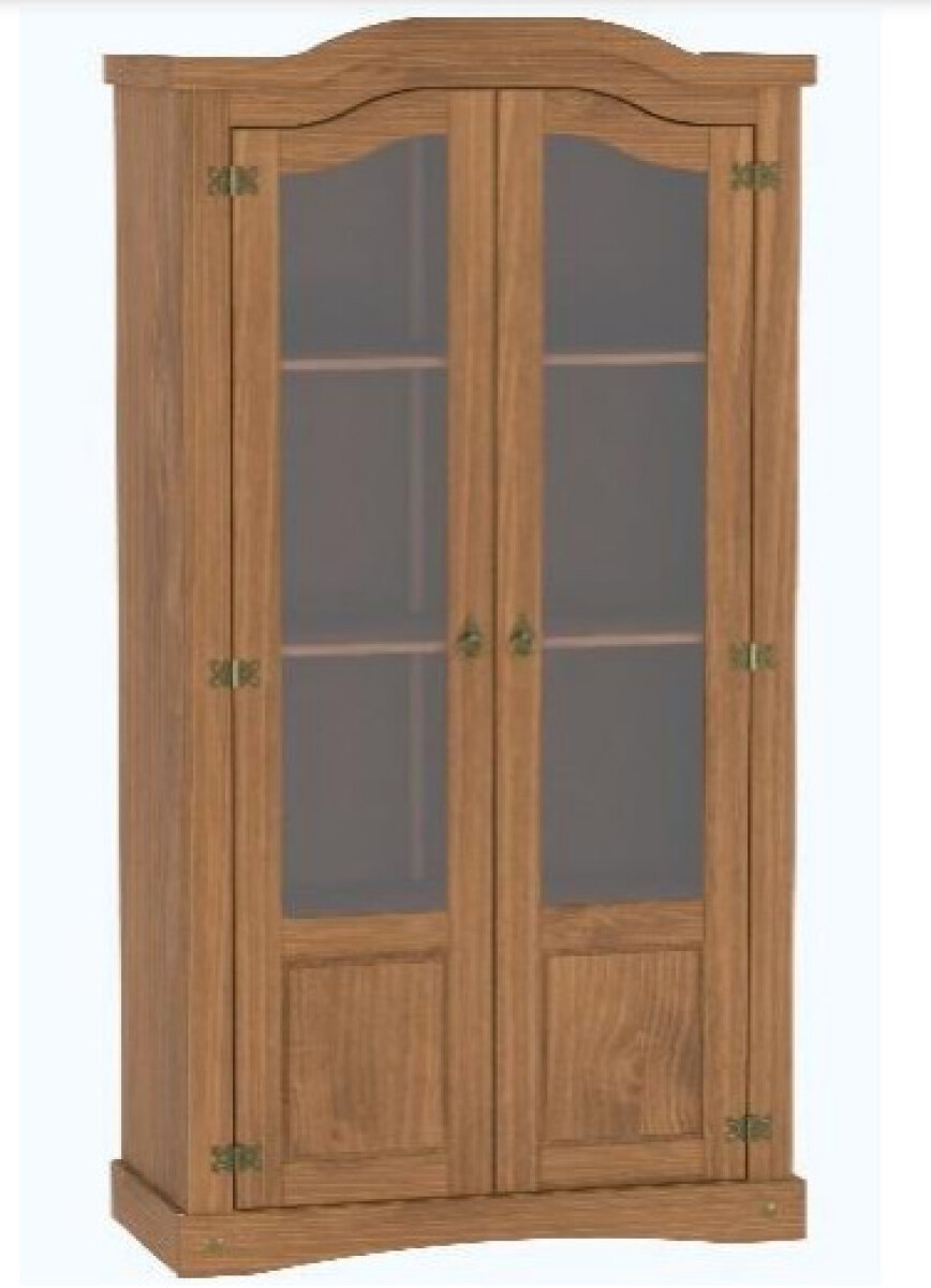 Cristalero Aparador - Modular Alacena - Madera 2 Puertas con vidrio 