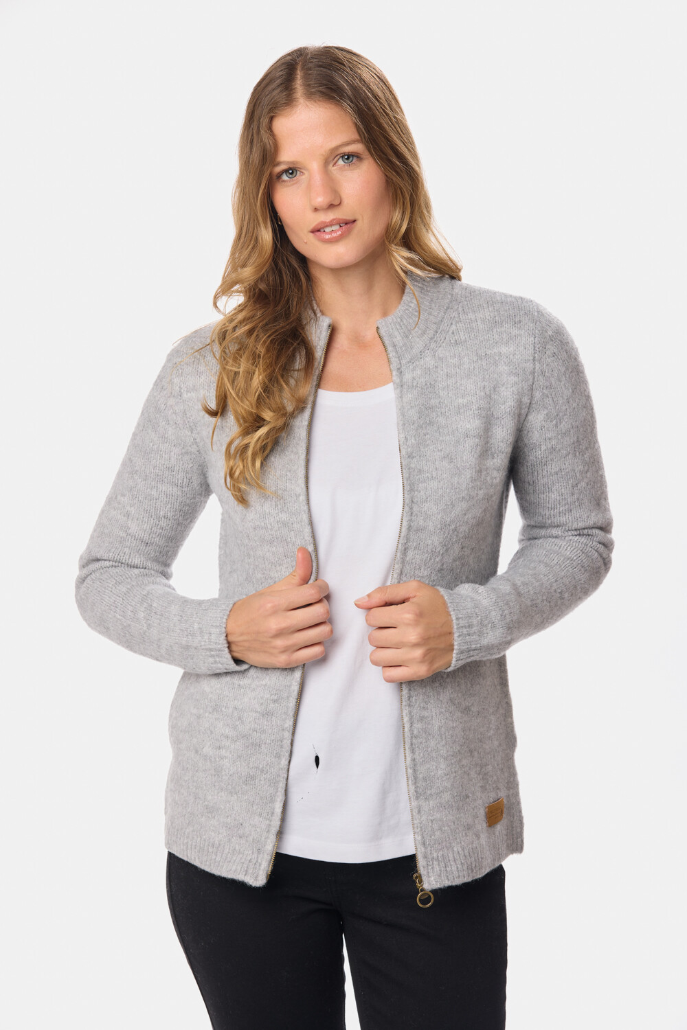 CAMPERA TEJIDA Gris