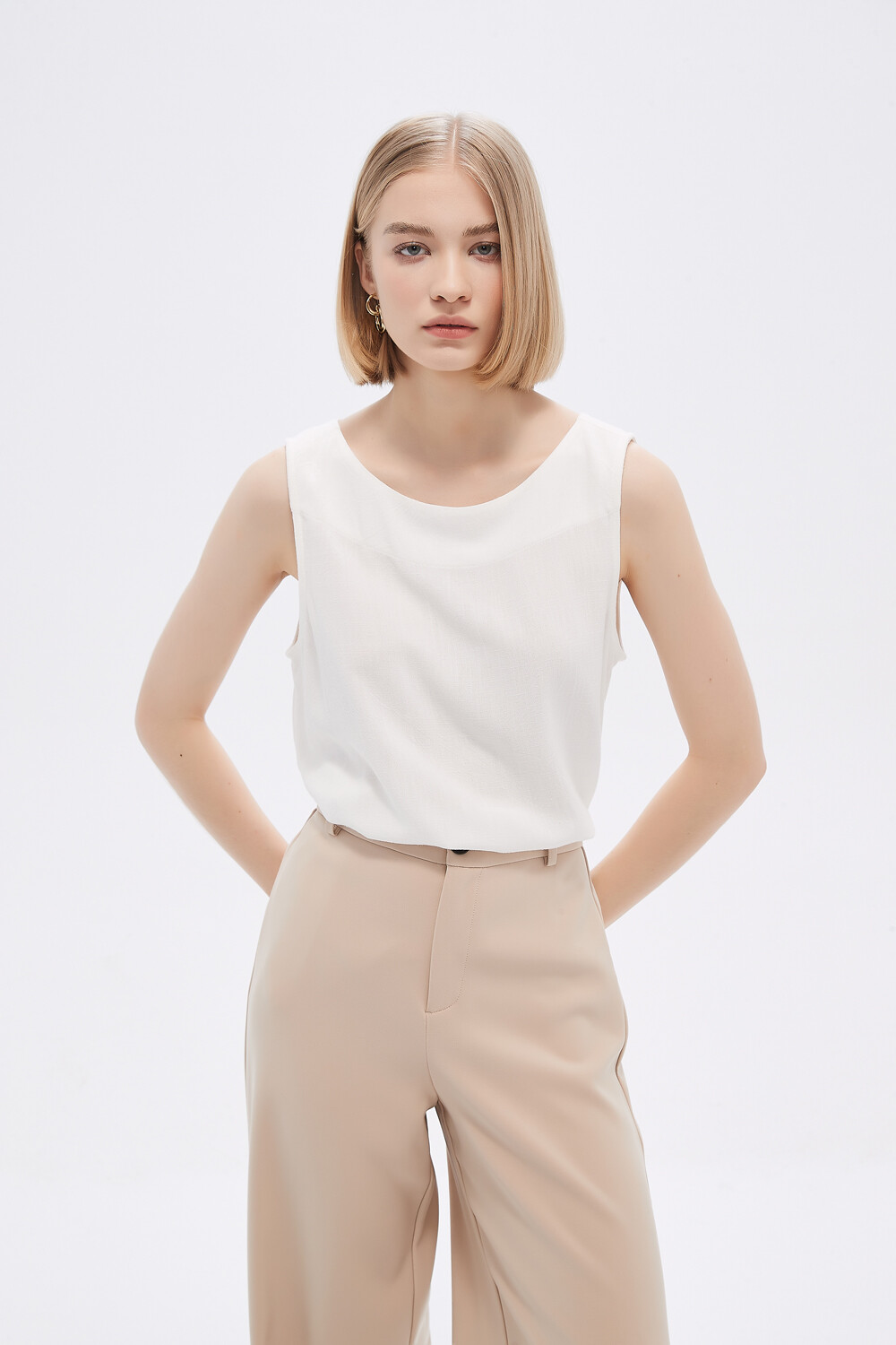 Musculosa Peder Marfil / Off White