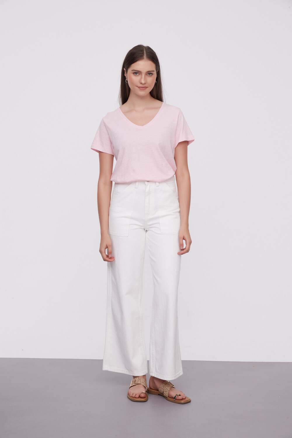 Pantalon Quadrina Marfil / Off White