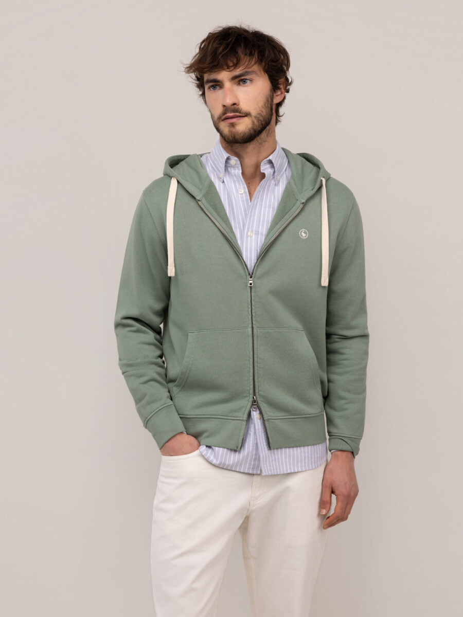 Sudadera Zipper - Verde 