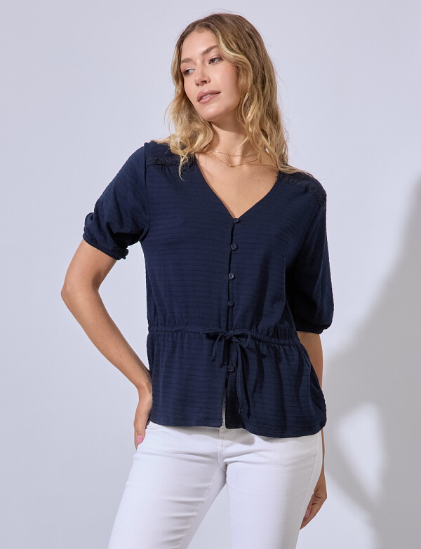 Blusa Algodon AZUL