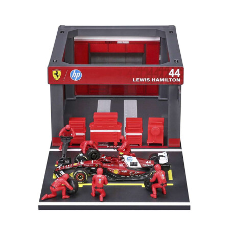 Parada En Pit Stop Bburago Formula 1 Ferrari Lewis Hamilton Escala 1:43