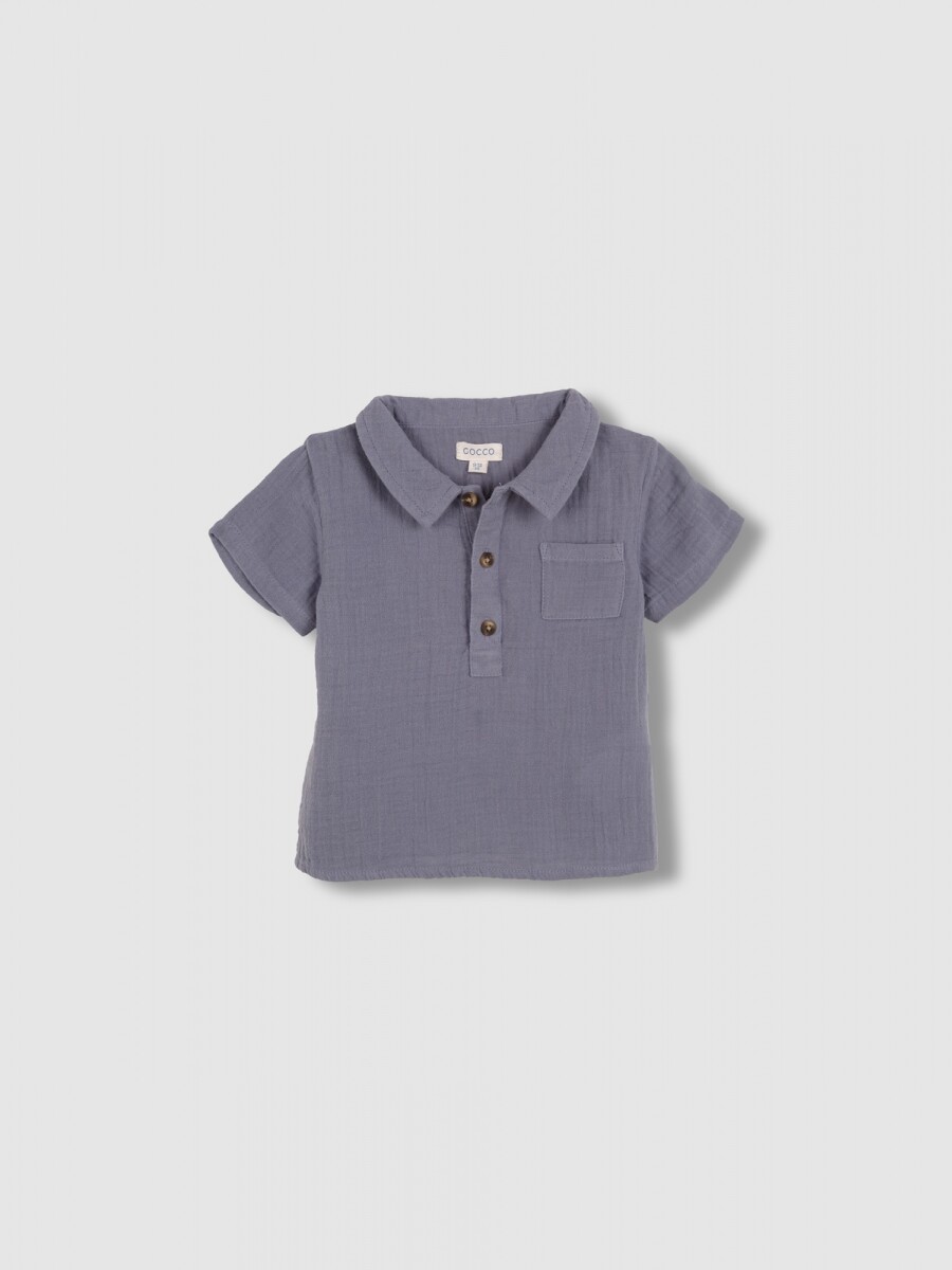 Camisa De Gasa Gris