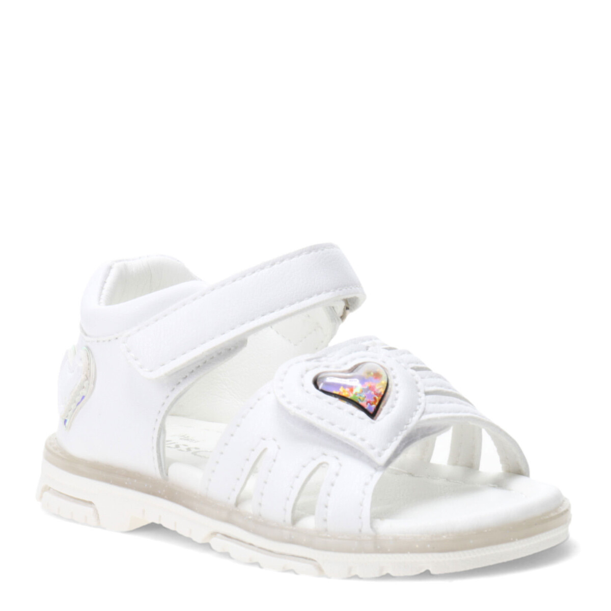 Sandalia CUORE con detalle de corazon en capellada MINI MissCarol - White 