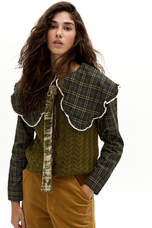 Camisa Aurelia en Algodón Pine Tree Checks