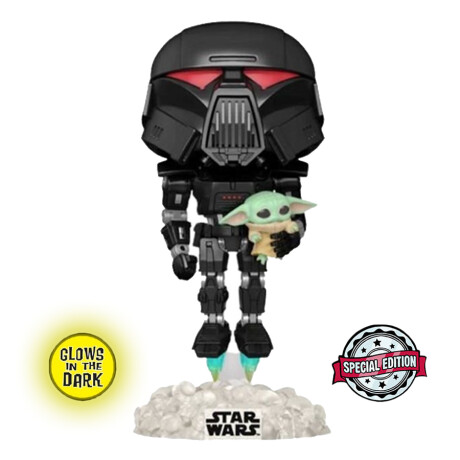 Dark Trooper With Grogu • The Mandalorian [Exclusivo - Glows In The Dark] - 488 Dark Trooper With Grogu • The Mandalorian [Exclusivo - Glows In The Dark] - 488