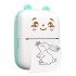 Mini Impresora Bluetooth Termica Rollo Infantil Recargable Variante Color Verde