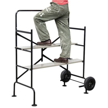 ANDAMIO PLEGABLE REFORZADO DE ACERO 150KG.107X150X137 KSR N/a