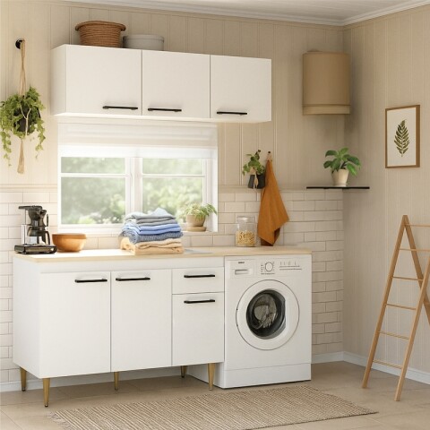 Kit de Cocina o Lavadero Bajo Mesada con Tapa y Mueble Aéreo Kit de Cocina o Lavadero Bajo Mesada con Tapa y Mueble Aéreo