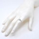 Anillo en oro 18k blanco y brillante. Anillo en oro 18k blanco y brillante.