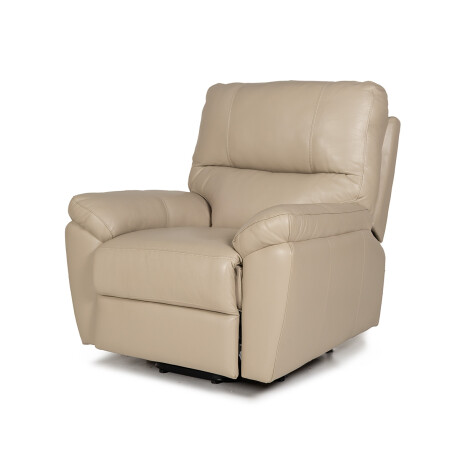 Butaca Florencia (Reclinable eléctrica) - Cuero Básico 519 (Beige)