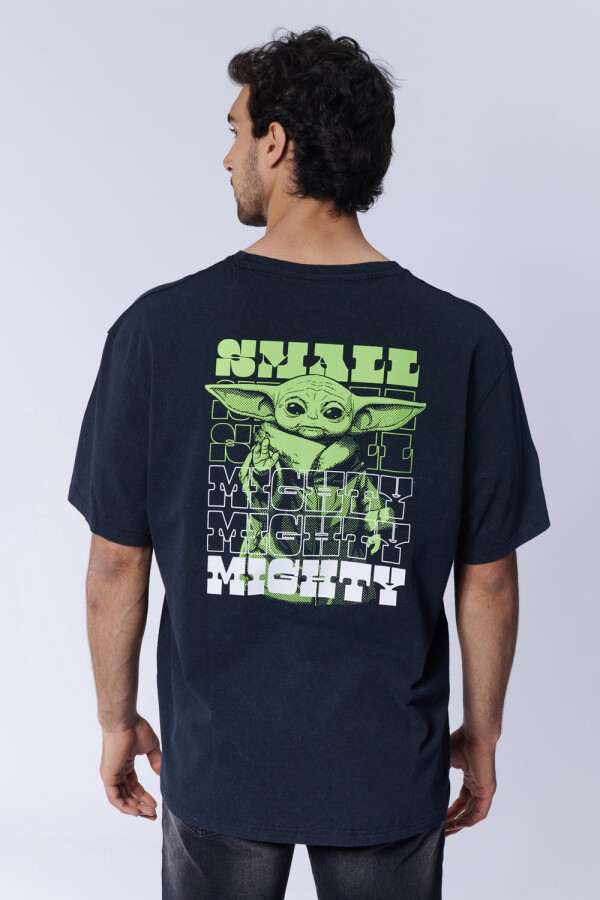 Remera Oversize Star Wars Small Might Negra