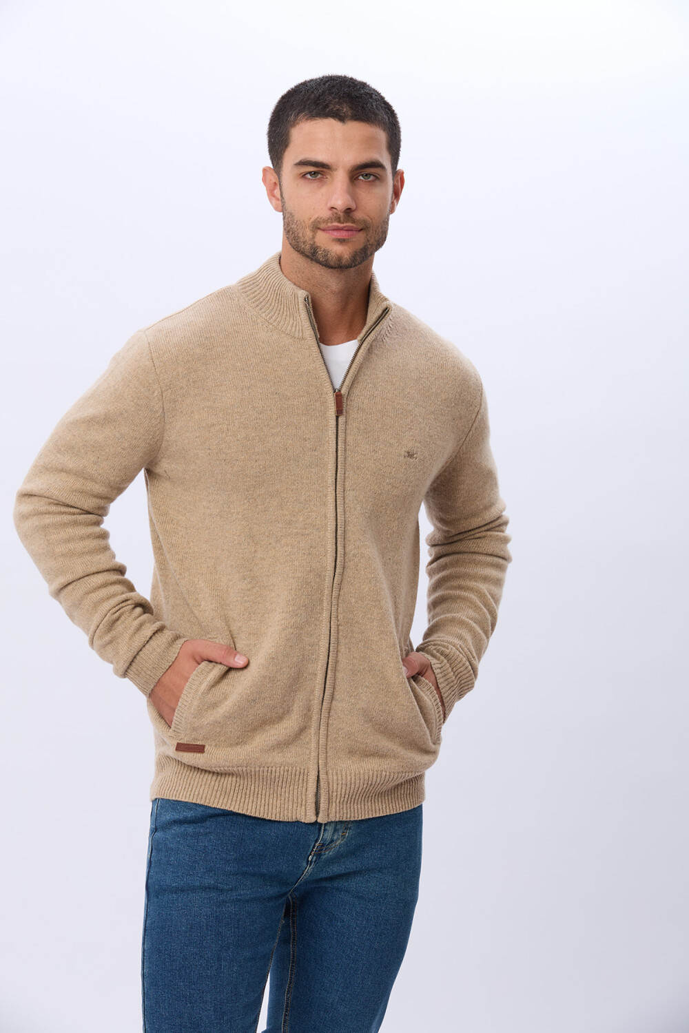 CAMPERA LANA TEJIDA Beige