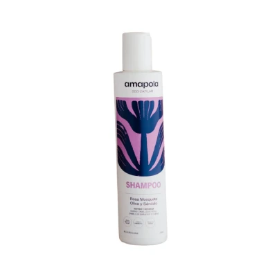 Shampoo Amapola Rosa Mosqueta, Oliva y Sándalo Shampoo Amapola Rosa Mosqueta