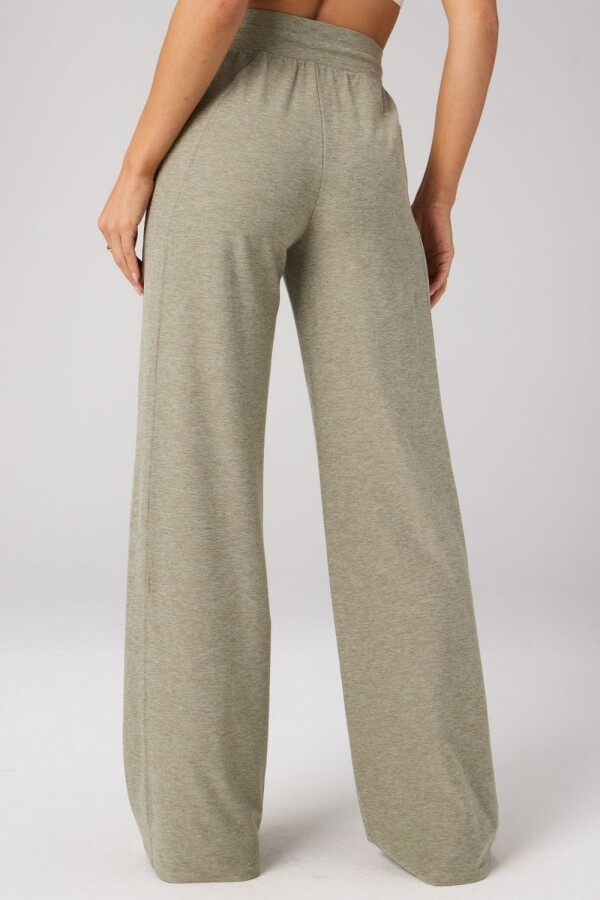 Pantalón Cloud Jersey Wide Leg Pant Mujer Seagrass Heather