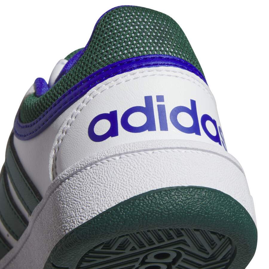 Championes de Niños Adidas Hoops 3.0 Blanco - Verde - Azul