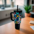 Vaso Térmico Metalico 1.2 Litros Diseño Sorbito Agua Cafe Ax Color Negro