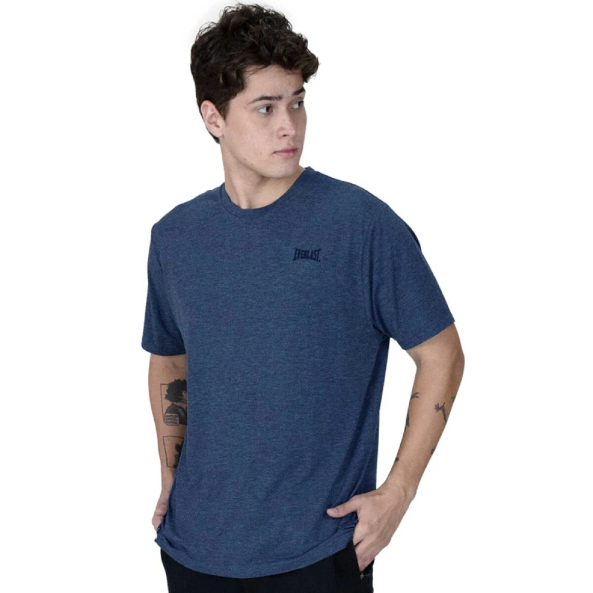 TSHIRT MEN POLY/VISC/SPX EVERLAST RISE GN M - NA 