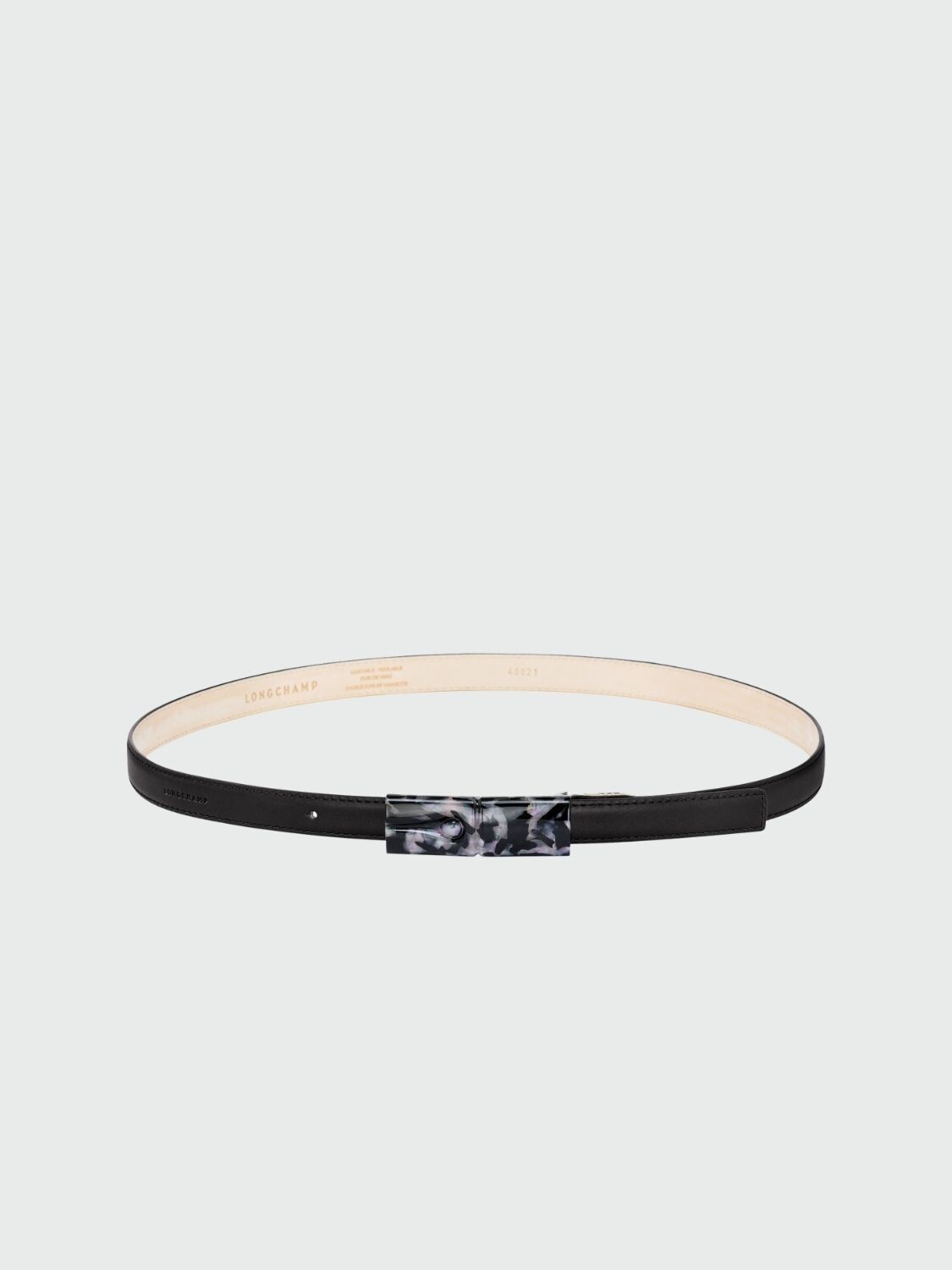 Longchamp -Cinturón fino de cuero, Roseau essential 0