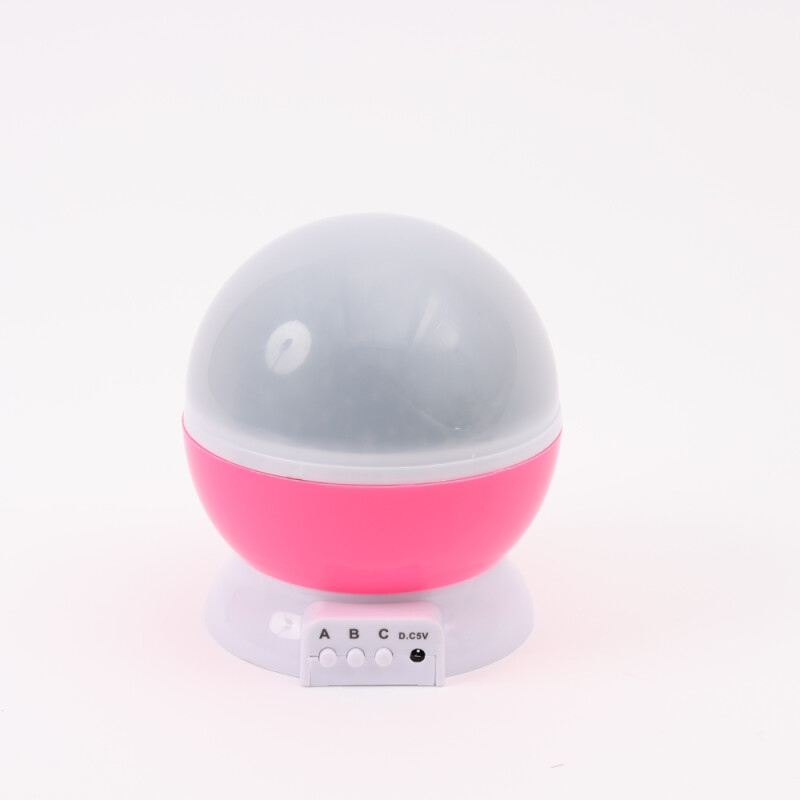 Lampara veladora giratoria proyector led Estrellas Usb Rosa Lampara veladora giratoria proyector led Estrellas Usb Rosa