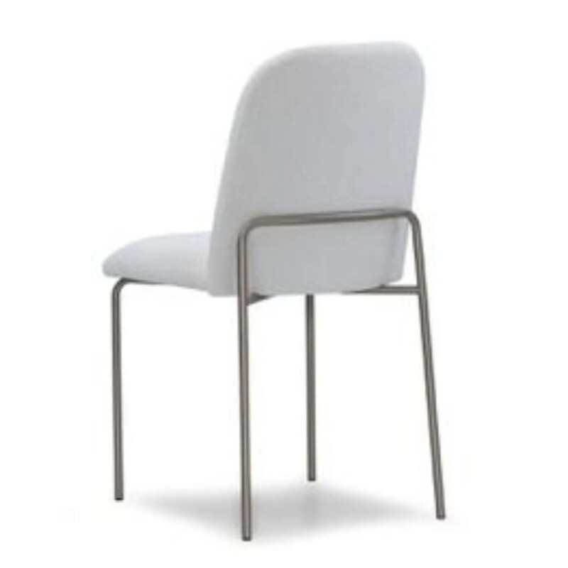 SILLA PATA DE HIERRO LACA CHOCOLATE LEVE - TELA BEIGE CLARA SILLA PATA DE HIERRO LACA CHOCOLATE LEVE - TELA BEIGE CLARA