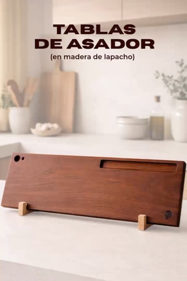 Tabla de asador en madera de lapacho Tabla de asador en madera de lapacho