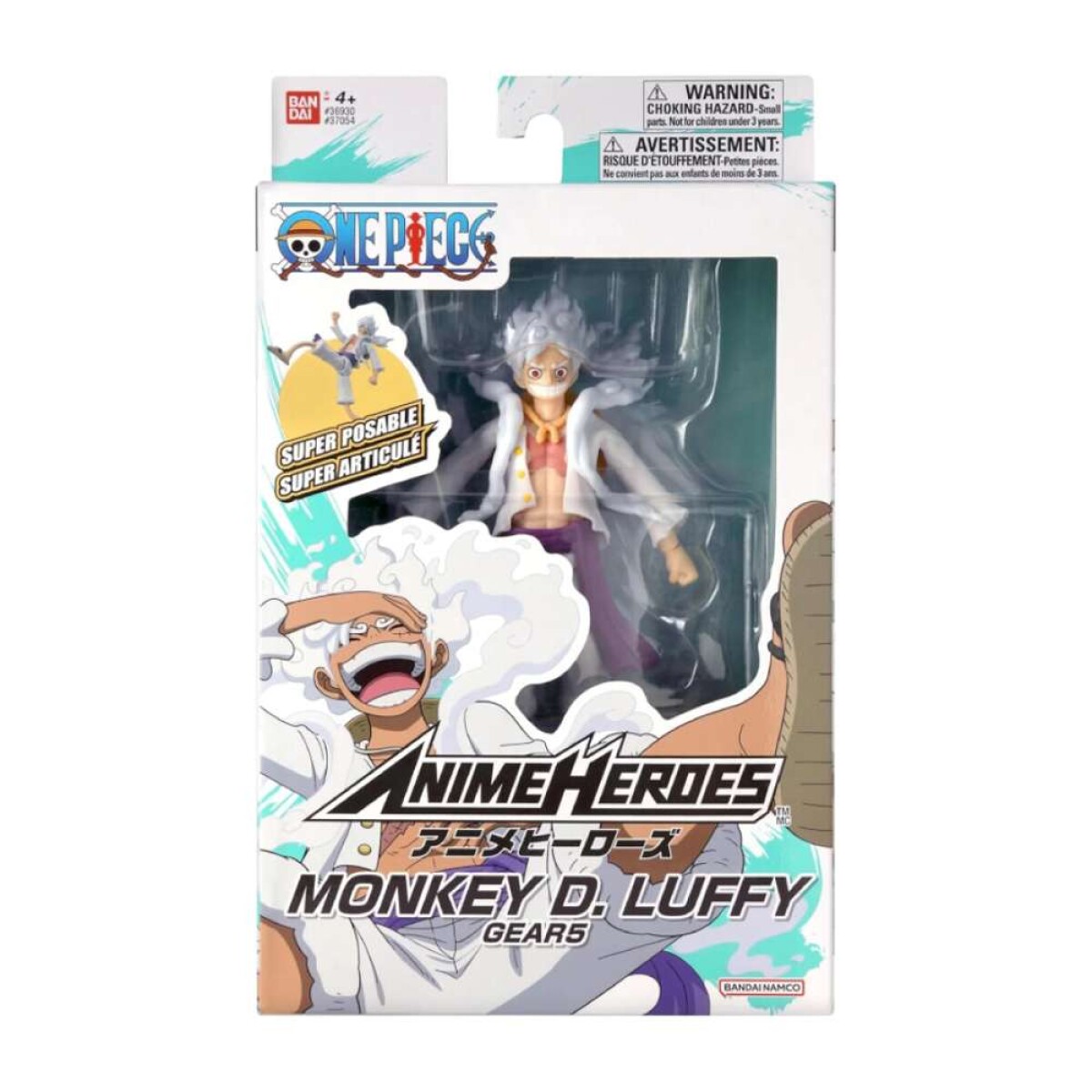 Figura Anime Heroes One Piece - Luffy Gear 5 - 17cm 