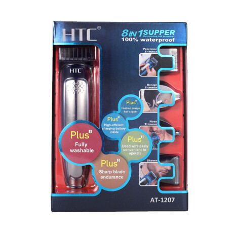 Cortapelo Inalámbrico HTC AT-1207B 8 EN 1 Waterproof 001