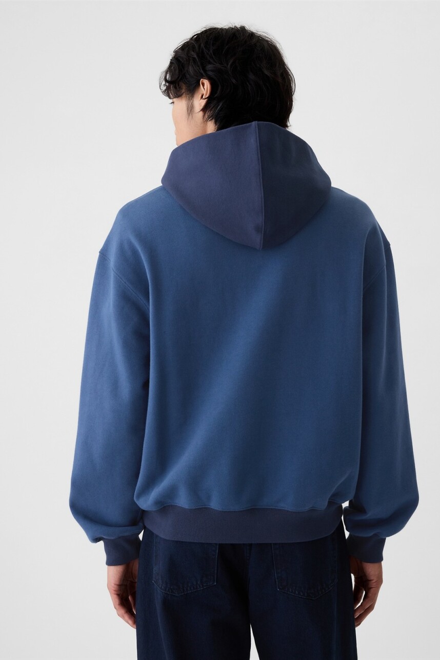 Buzo Canguro Logo Gap Hombre Night Sky