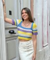 Top crochet rainbow Top crochet rainbow