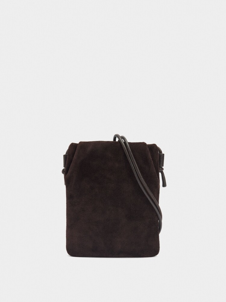 Bolsa Para Móvil Con Detalles De Piel marron
