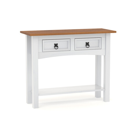 Aparador 2 Cajones Línea Naturale Blanco/Roble