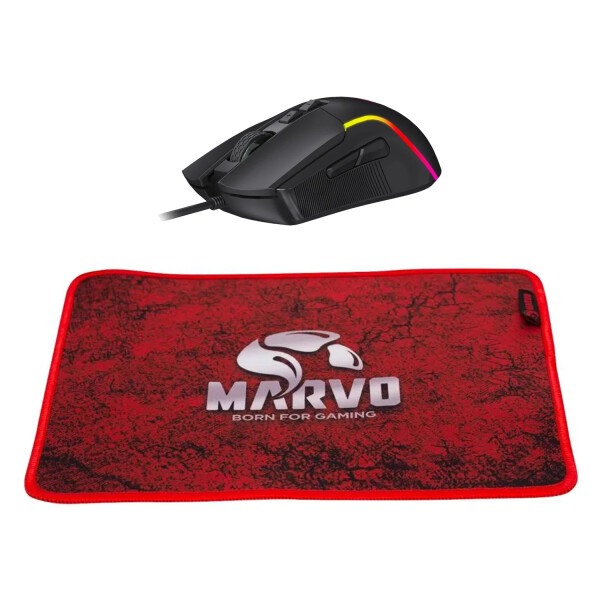Combo Gamer Marvo Cm416 Teclado Mouse Vincha Pad COMBO MARVO CM416 TECLADO SP MOUSE + PAD