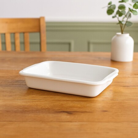 BANDEJA RECTANGULAR 5.8 LITROS BLANCA BANDEJA RECTANGULAR 5.8 LITROS BLANCA