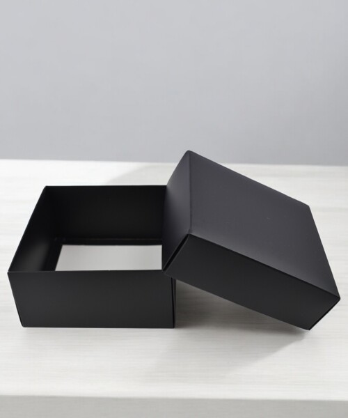 Caja Cuadrada 12x12x6 cm NEGRO
